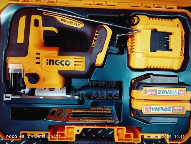Brushless Cordless Jigsaw With 2x4.0Ah Tabless Batteries - CJSLI13562 · Photo 1