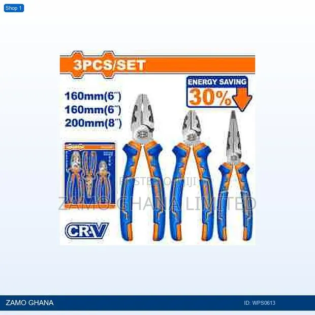 3 PCS High Leverage Pliers - Wps0613 · Photo 1