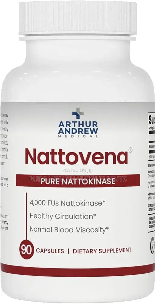 Nattovena Pure Nattokinase, Blood Pressure, (4,000 FU Per Cap) 90 Caps · Photo 1