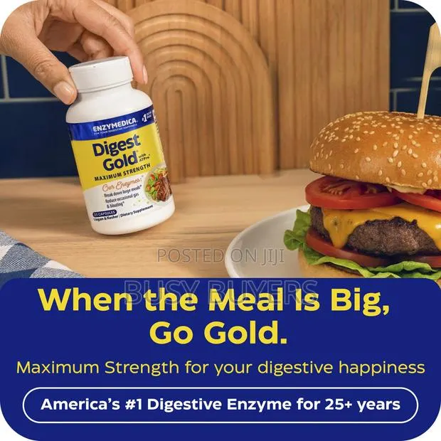 Enzymedica Enzyme Digestive Happiness Digest Gold Maximum Strength(90 · Photo 1