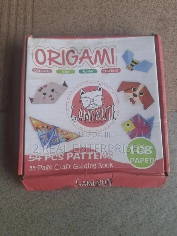 Gamenote Kids Origami Craft Set 108 Sheets 54 Patterns 55-Page Guide · Photo 1
