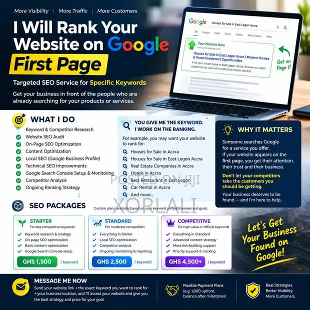 I Will Rank Your Website on Google First Page | SEO Service · Photo 1