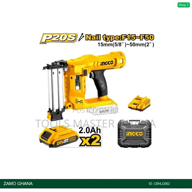Cordless Brad Nailer Kit 20v - Cbnli2002 · Photo 1