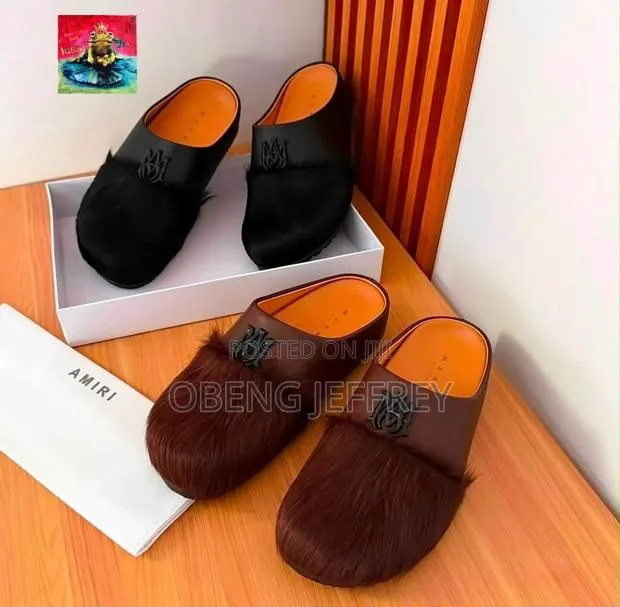 Original Amiri X Marni Slip Hair-on Leather Mule in Colours · Photo 1