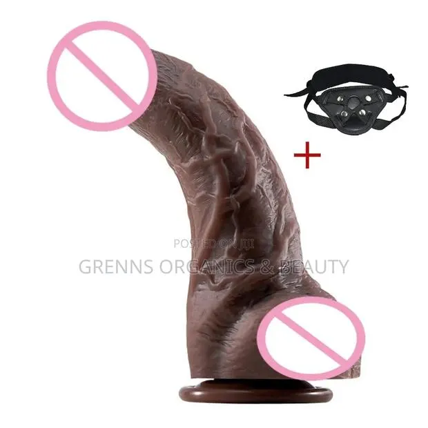 7 Inch Curved Realistic Dildo Strap on Harness Suction Cup · Photo 1
