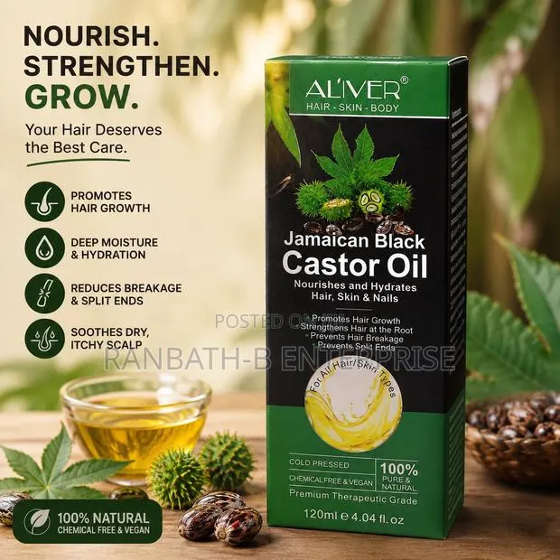 AL’IVER Jamaican Black Castor Oil – Complete Hair Care Solution · Photo 1