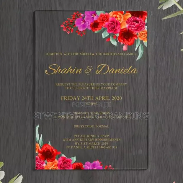 Acrylic Wedding Invitation (Moq: 50pcs) · Photo 8