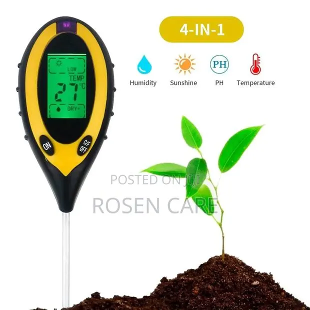 4-in-1 Soil PH Tester, Sunlight, Moisture and Temperature for Garden · Photo 1