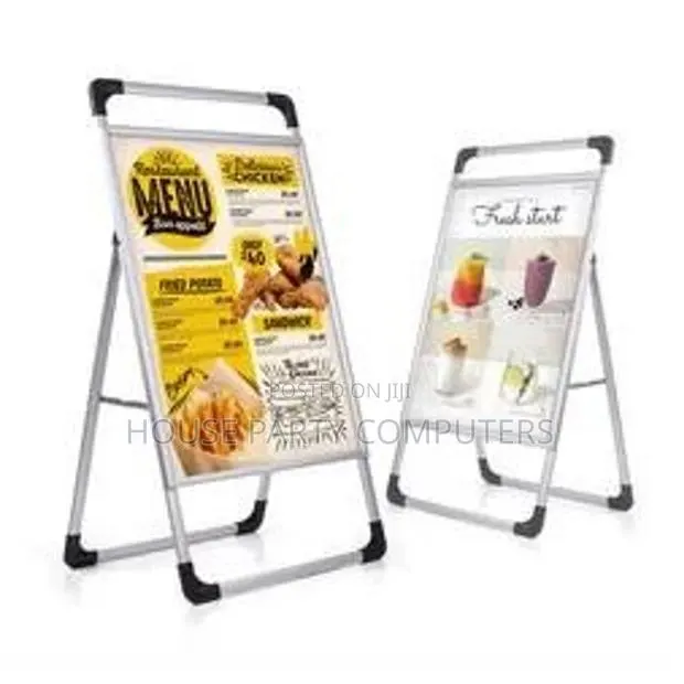 A Frame Aluminum Metal Poster Stand · Photo 1