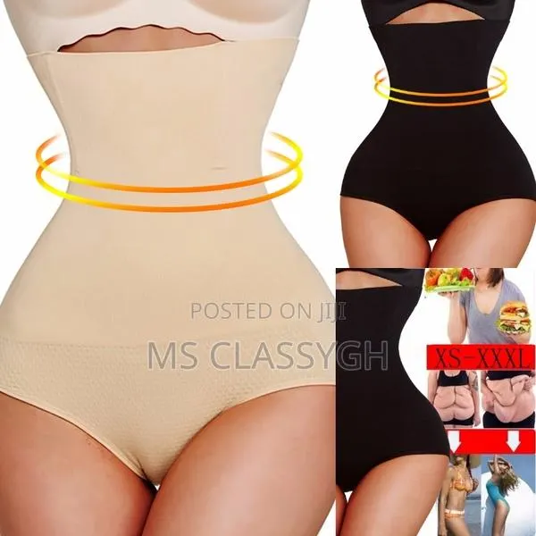 High Waist Belly Panties Women Shaping Panties Breathable B · Photo 1