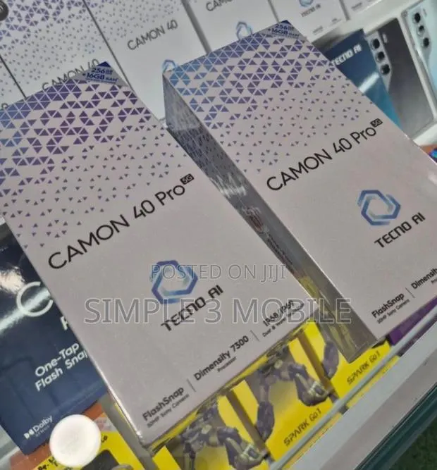 New Tecno Camon 40 Pro 5G 256 GB Black · Photo 1