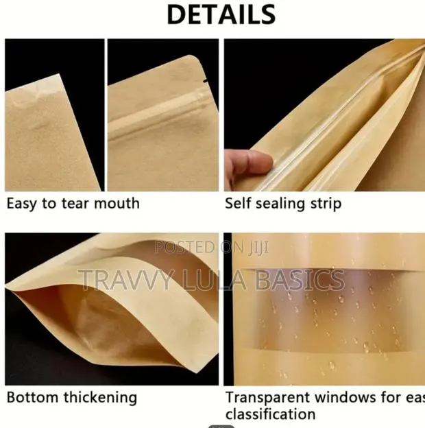 New Craft Stand Up Food Pouch Small Window-23*35cm XXXL · Photo 2