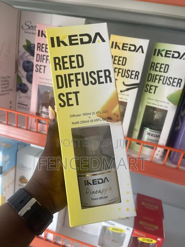 Title: IKEDA Pineapple Reed Diffuser Set 160ml + 250ml Refill · Photo 1