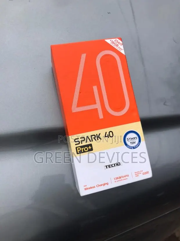 New Tecno Spark 40 Pro+ 256 GB Black · Photo 1