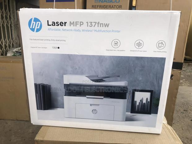HP Laserjet MFP 137fnw Multifunction Mono Laser Printer · Photo 1