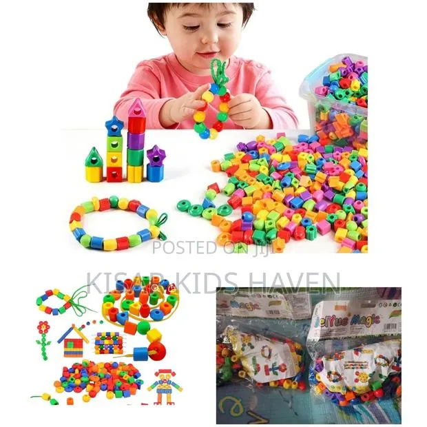 Kids Handcrafted Bead Stringing and Threading 1 to 3yrs