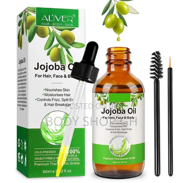 ALIVER Jojoba Oil for Hair Growth, 100% Pure Natural · Photo 1