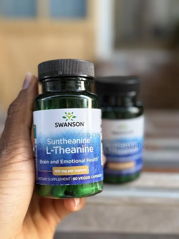 Swanson Suntheanine L-Theanine 100mg Capsules 60 · Photo 1