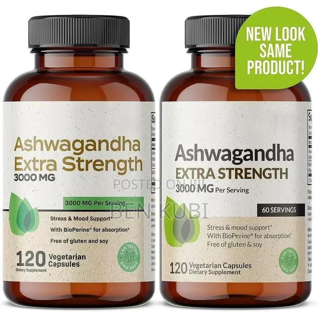 Ashwagandha Extra Strength- 120 Capsules · Photo 1