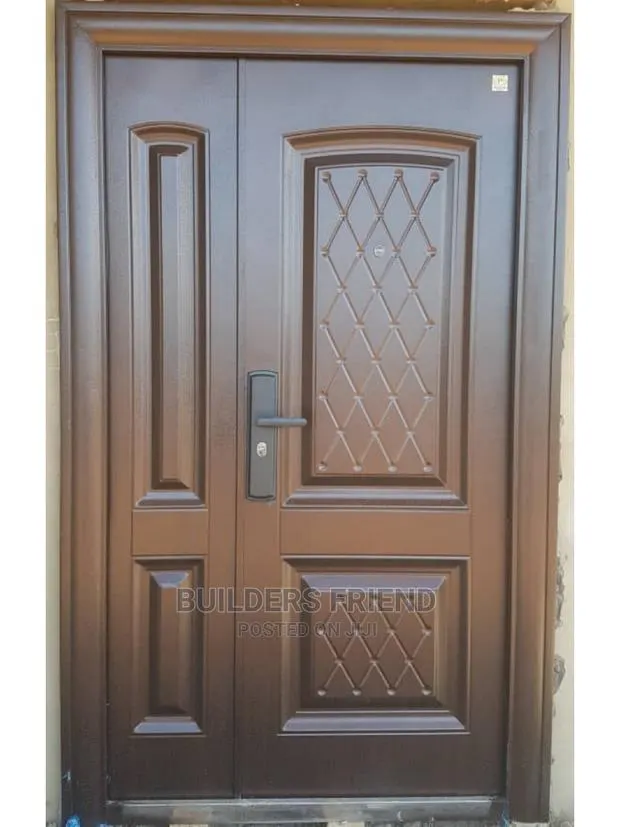 New One and Half Standard Steel Metalic Security Door Set · Photo 1