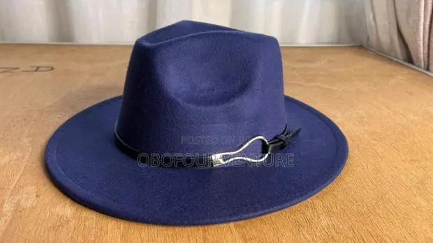 Navy Blue Fedora Hat Available Now!. Ptdgfnxg. · Photo 1