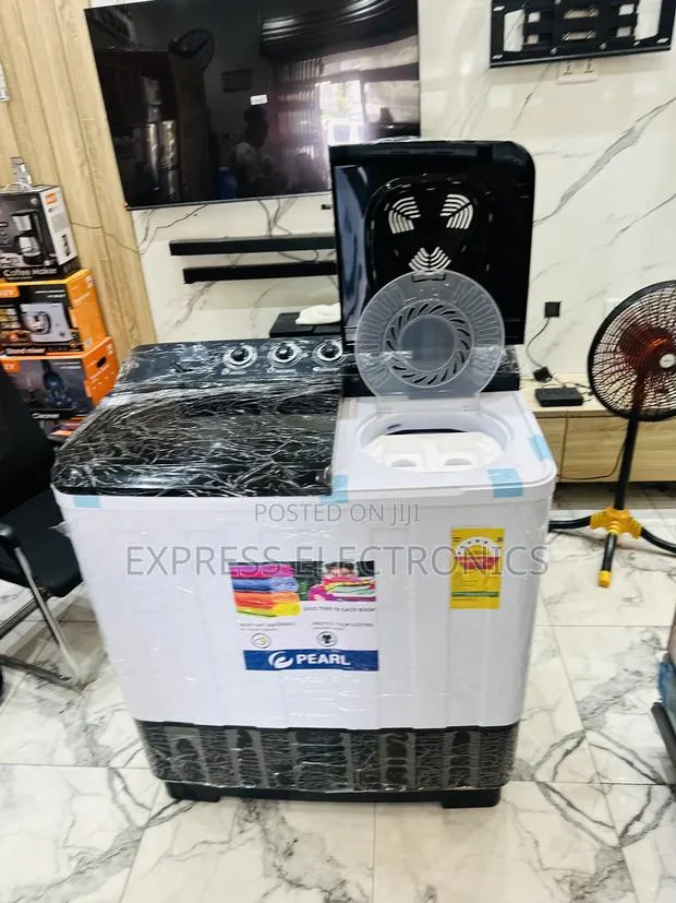 Long Lasting Sleek Wm Topload Twin Tub Semi Automatic 18kg Pearl · Photo 1