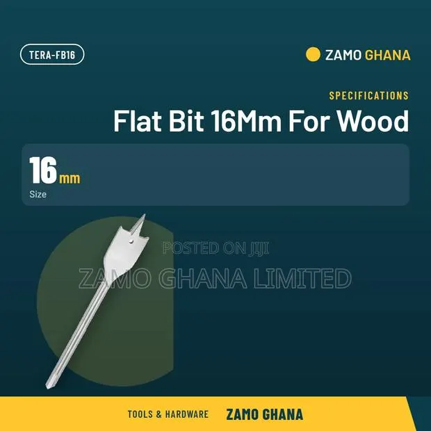 Flat Bit 16Mm for Wood - TERA-FB16 · Photo 1