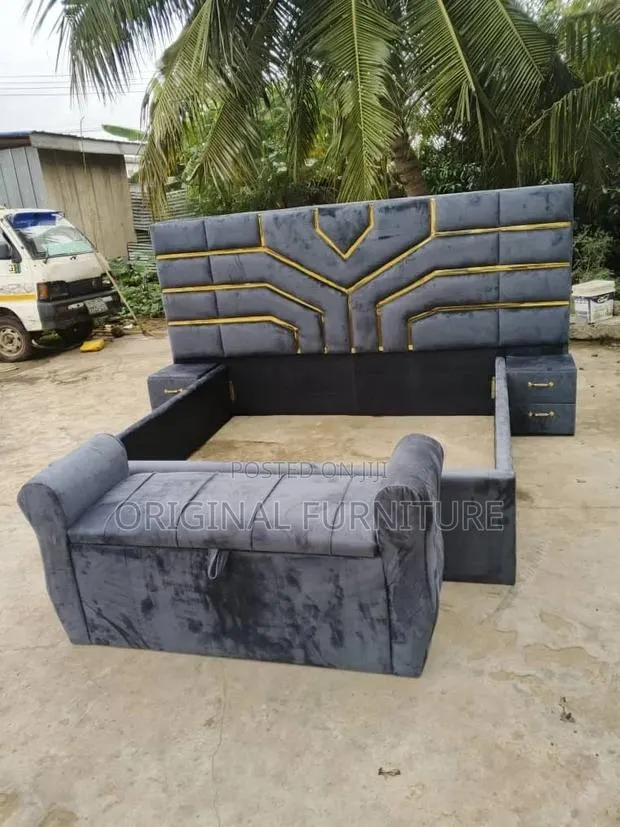 Queen Size Frame Ottoman and Side Drawers · Photo 1
