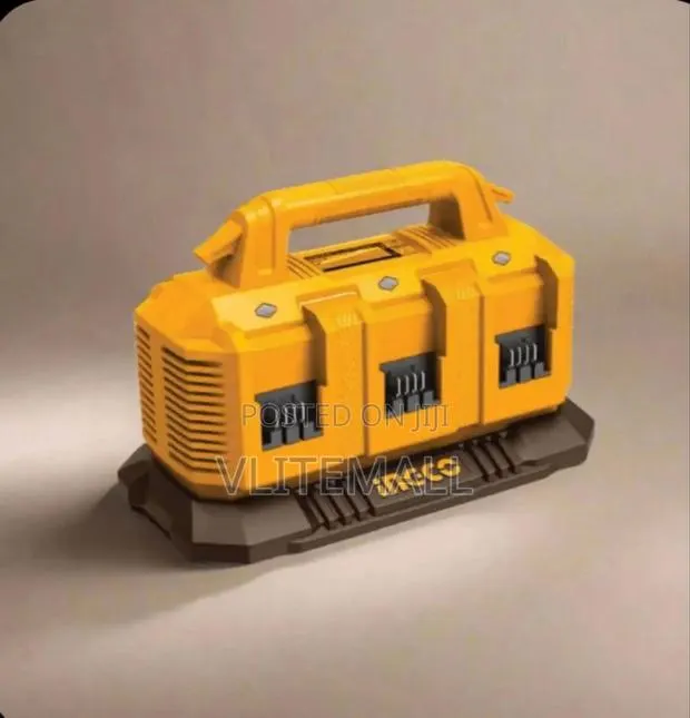 Ingco 6-port 20v 4.0ah Lithium -iob Battery Charger-fcl12064 · Photo 1