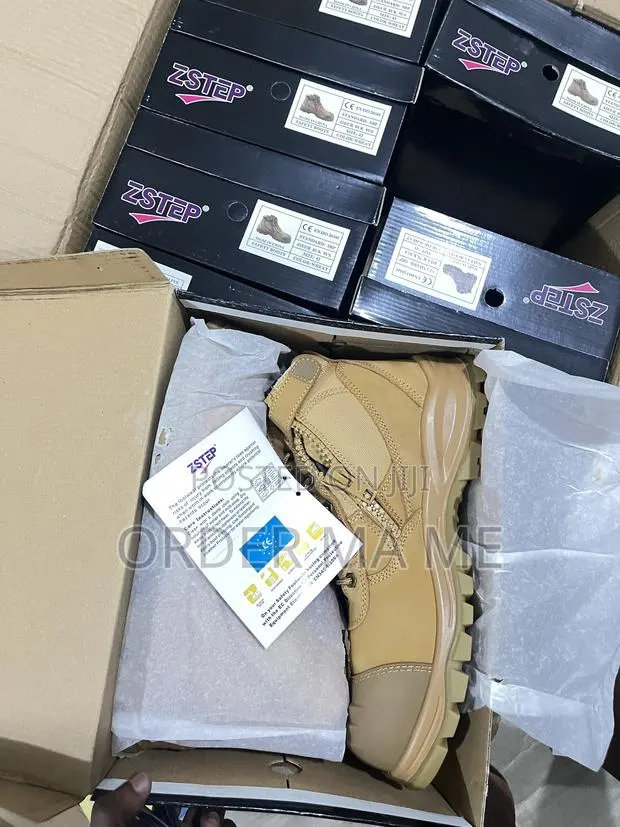 Zstep High Cut Tactical Safety Boots With Side-Zipper · Photo 1