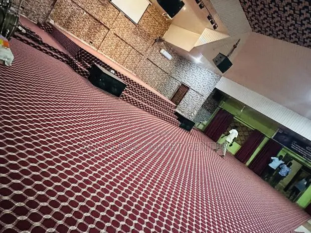 Wine With Gold Design Industrial Carpet · Photo 1