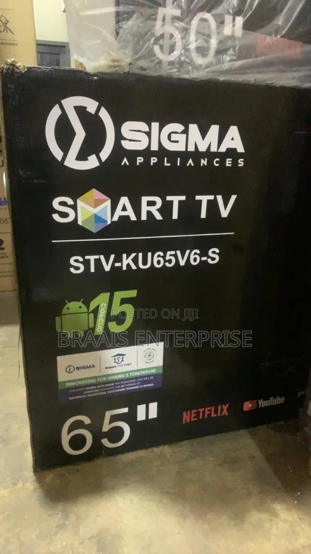 Sigma 65′′ Uhd Smart Android Frameless Satellite Tv · Photo 1