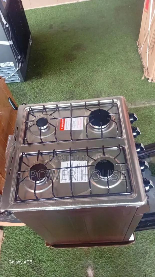 Icona 4 Burner Gas Cooker – Glass Top, Oven Grill Included · Photo 1