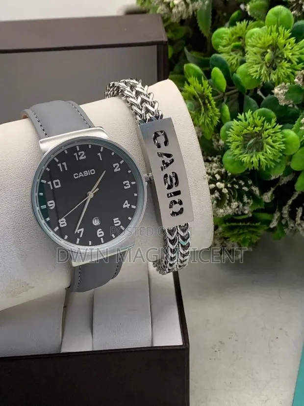 Silver Casio MTP-V002gl-7b2 Analog Watch + Bracelet · Photo 1
