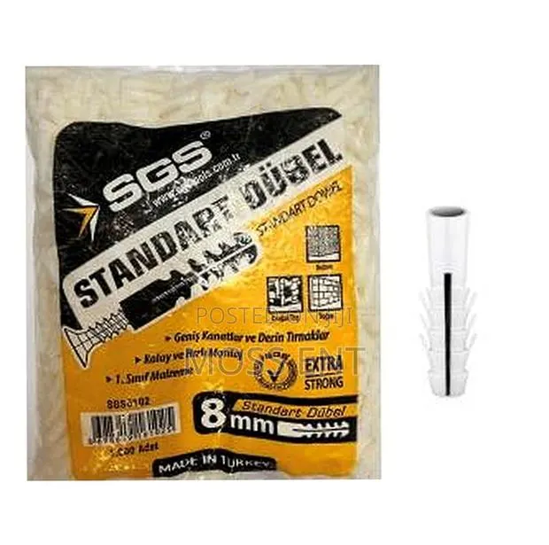 Standard Peg 8mm (Dubel) Wall Plug - Sgs6102 · Photo 1