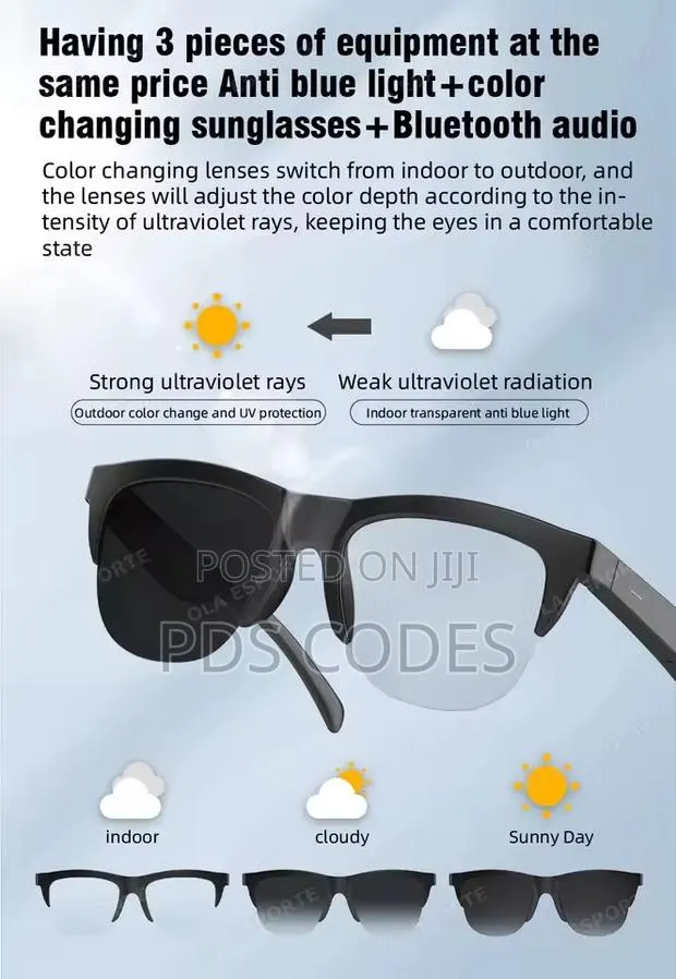 Ai Smart Camera Glasses Photochromism Electrochromic Glasses · Photo 1