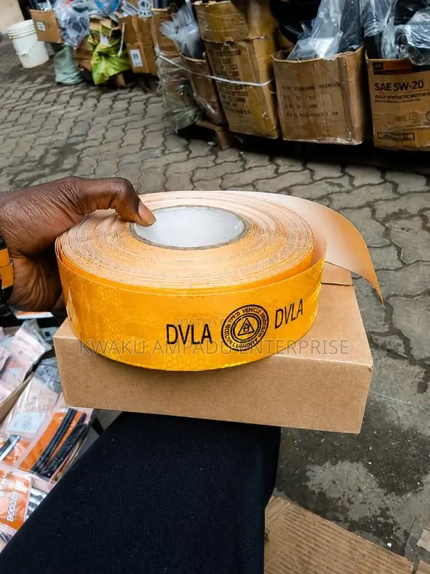 Original Yellow DVLA Reflective Tape – 1 Pack | Cars & Trucks · Photo 1