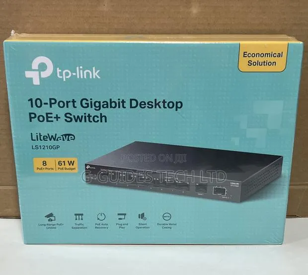 TP-Link 10-Port Poe Gigabit Switch TL-SG1210P · Photo 4