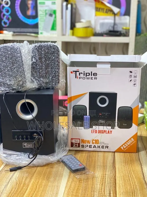 Triple Power New C10 Wood Multimedia Speaker · Photo 1