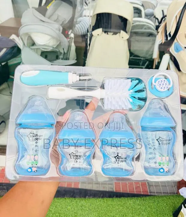 3-in-1 Baby Feeding Bottle Set With Bottle Brush Pacifier · Photo 1