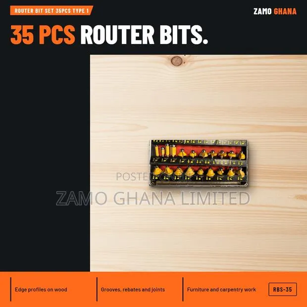 Router Bit Set 35Pcs Type 1 - RBS-35 · Photo 1