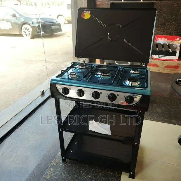 Promo Promo on Our New 5 Burner Gas Stove With Shelf From Decakila · Photo 1