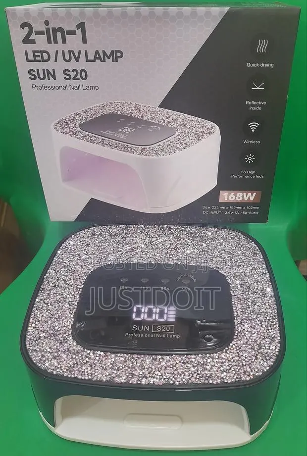 2 in 1 Led/ Uv Rechargeable Lamp Sun S20 168w · Photo 1