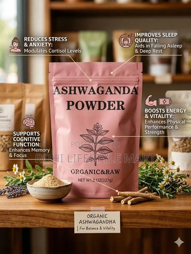 Organic Raw Ashwagandha Powder for Sale · Photo 1