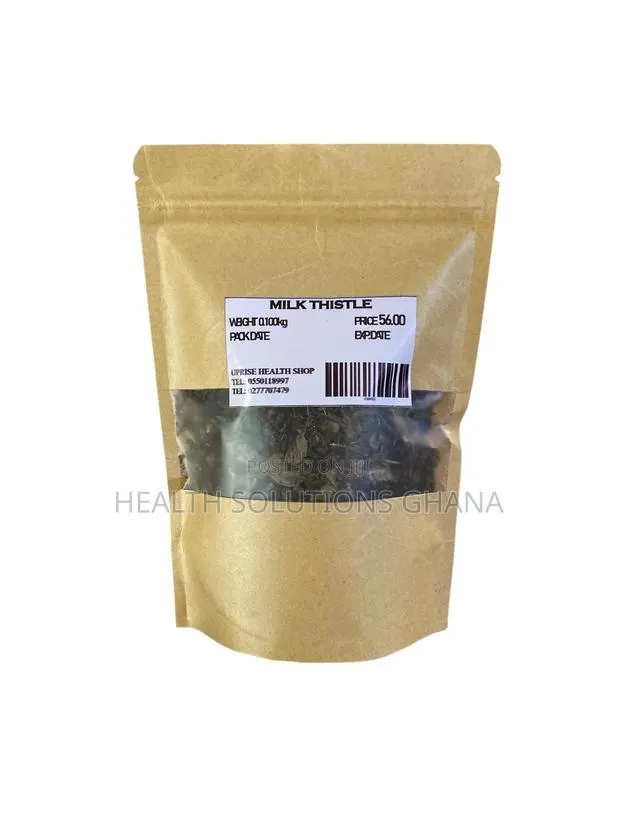 Milk Thistle Raw Dried Herbs - 100g · Photo 1