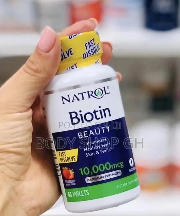 Natrol Biotin- Strawberry Flavor (10,000 McG) · Photo 1