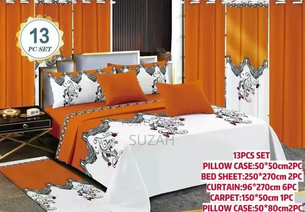 Beautiful Set of Pillowcases, Bedsheets and Curtains · Photo 1