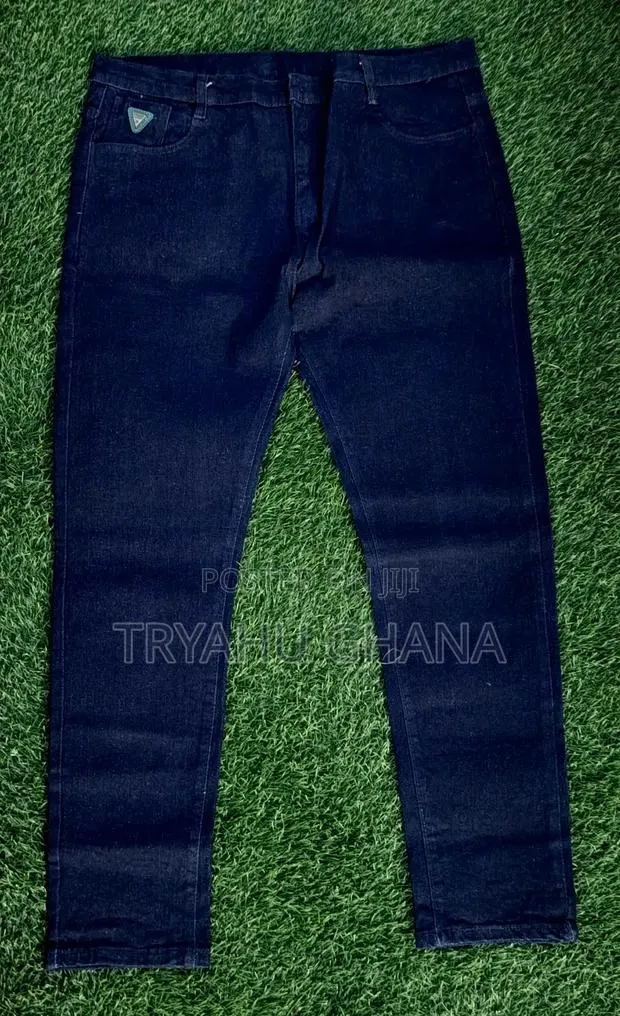 Shop Affordable Men's Deep Blue Denim Jeans Online at Tryahu · Photo 1