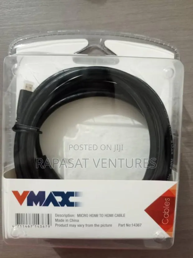 Micro Hdmi Male to Hdmi Male Cable 3m · Photo 1