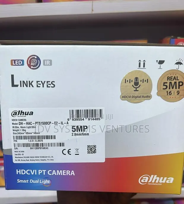 Hac-Pt1500a-Il-A
5mp Smart Dual Light Hdcvi Fixed-Focal Pt Camera · Photo 1